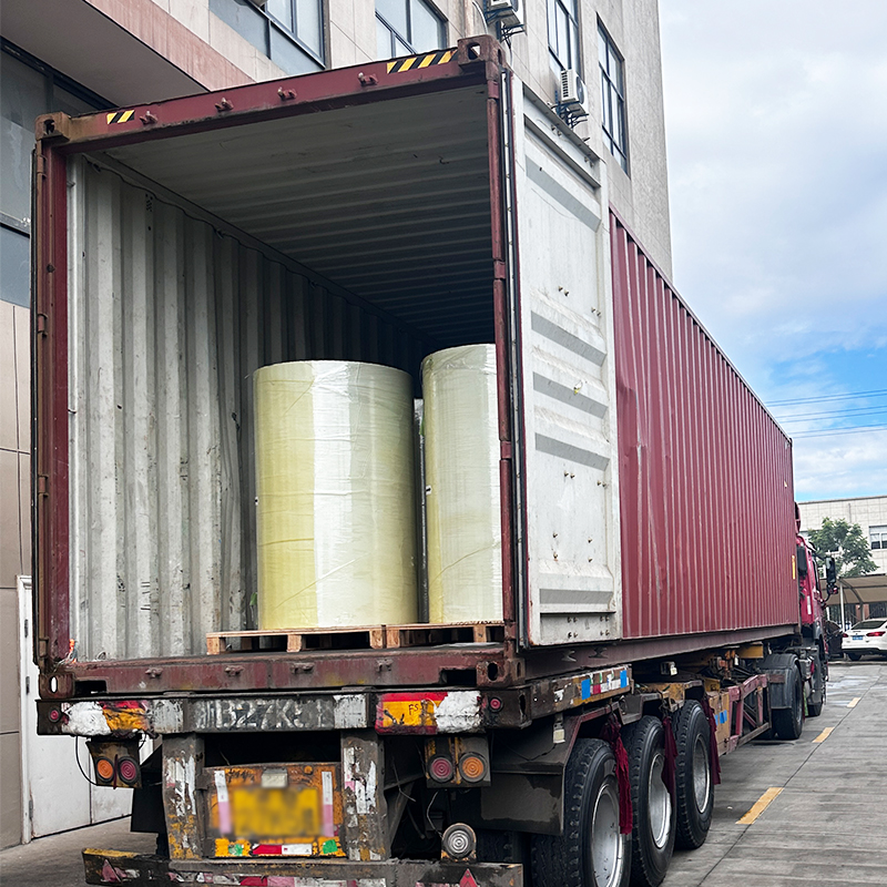 Shipping adhesive raw material containers to customers